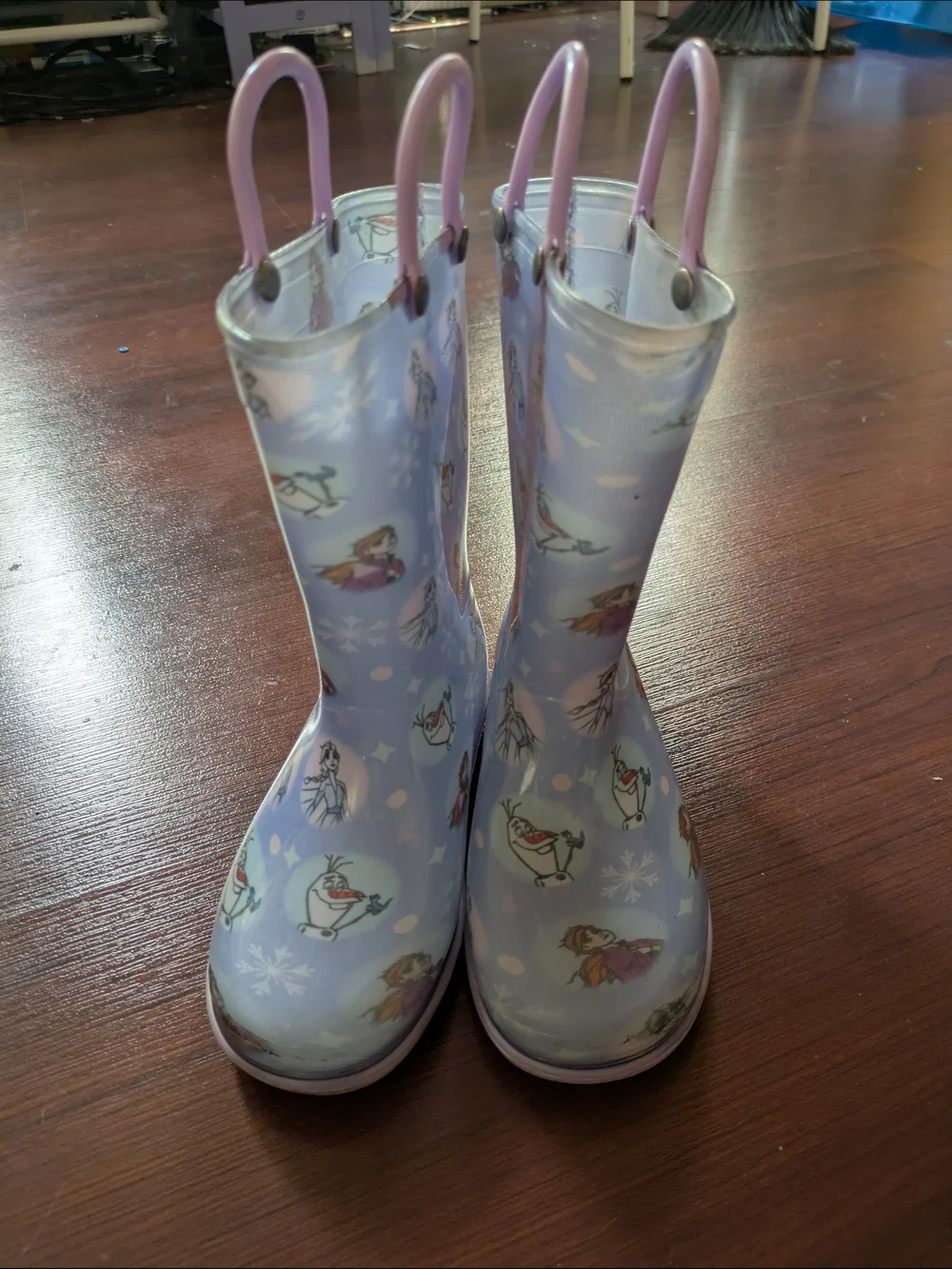 Disney Frozen Light Blue Girl's Boots 10